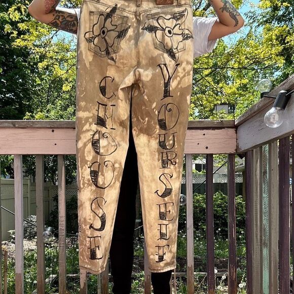 Vintage 90’s Alfred Sung high waisted jeans / size 12 - Picture 9 of 12